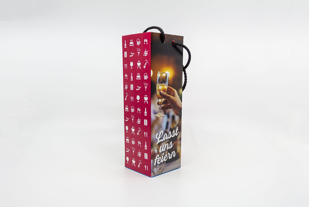 Täschli mit Apéro-Motiv Glanzpapier