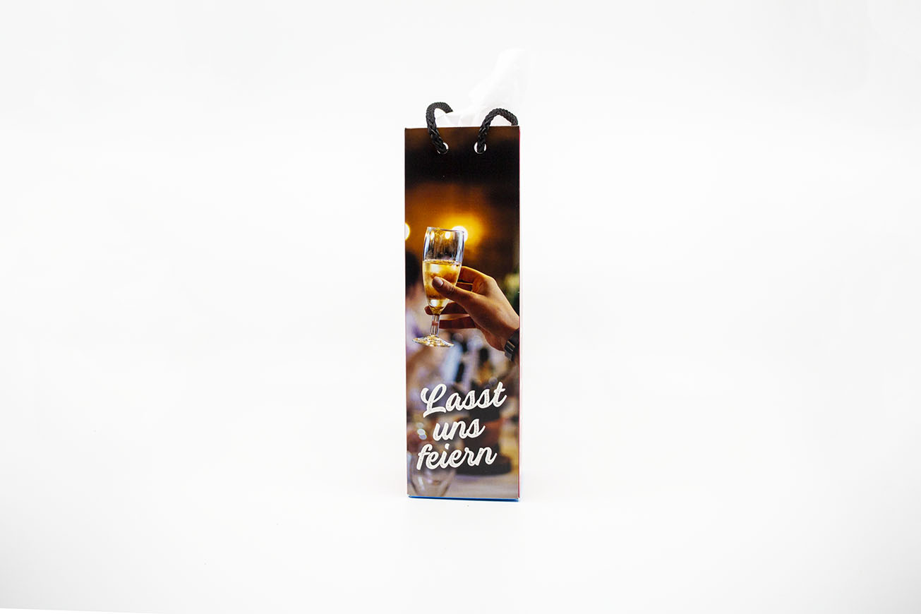 Täschli mit Apéro-Motiv Glanzpapier