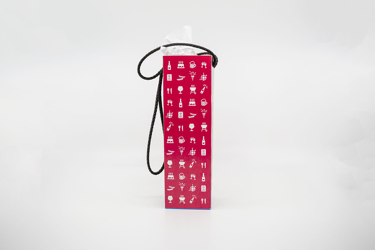 Täschli mit Apéro-Motiv Glanzpapier