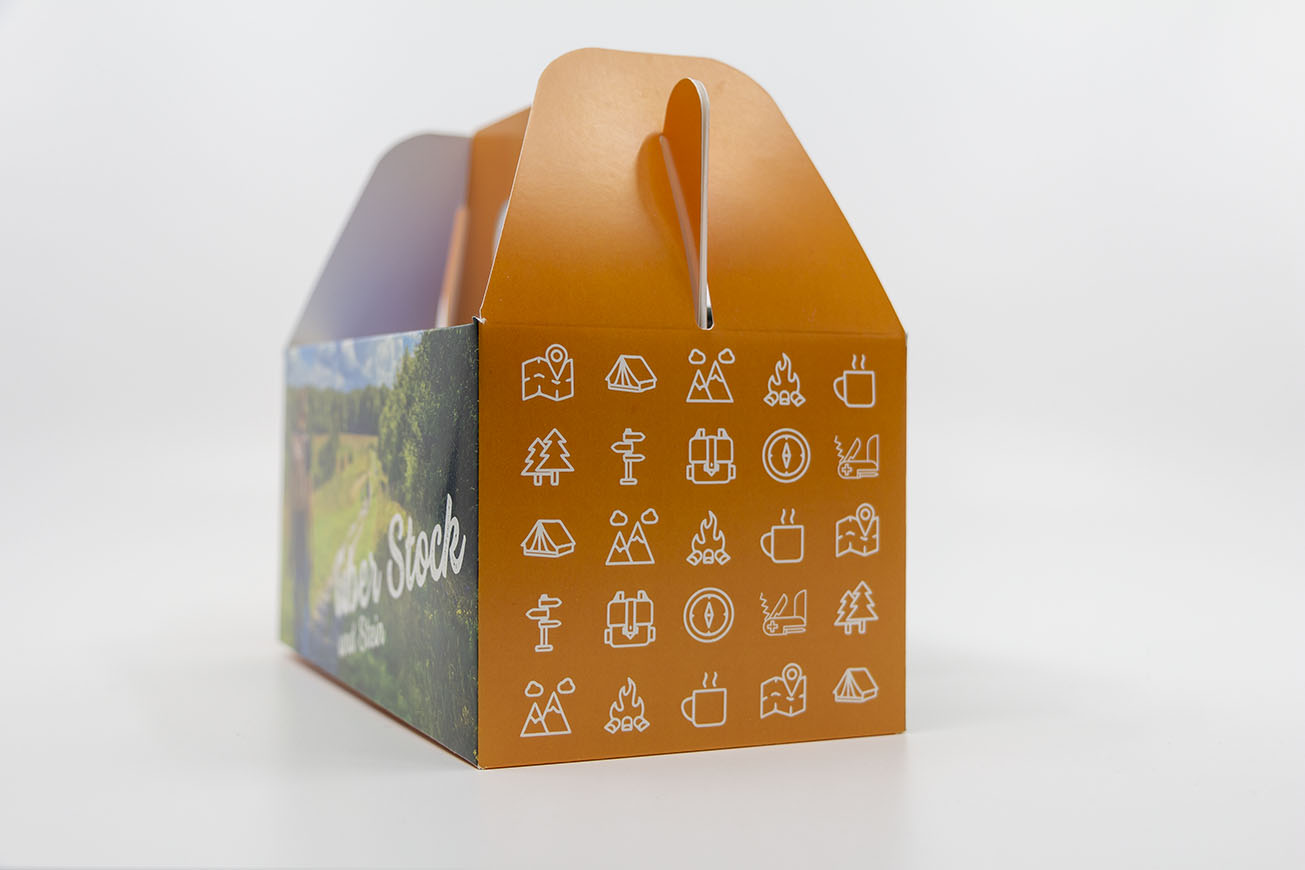 Lunchböxli Wandermotiv Glanzpapier