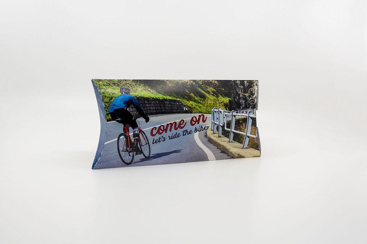 Kissenböxli mit Bikemotiv Glanzpapier