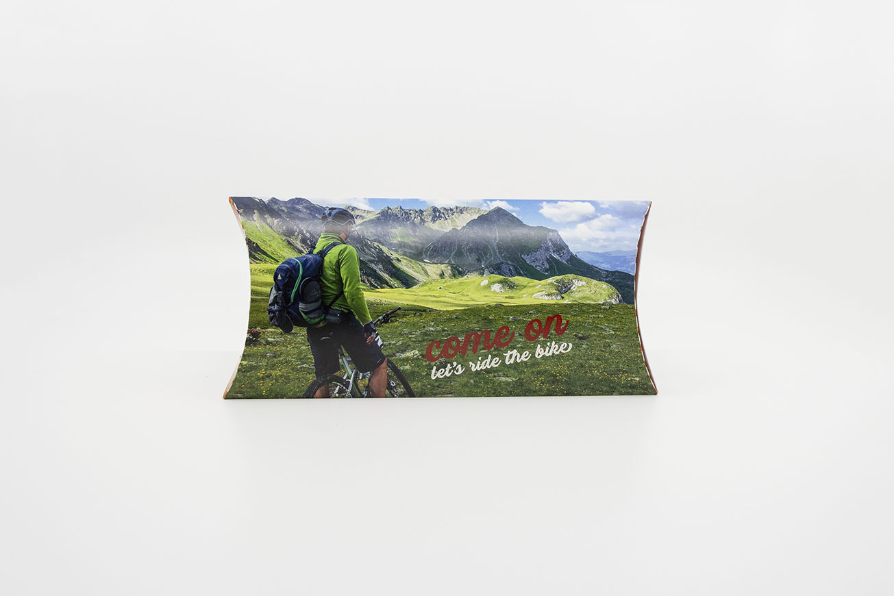 Kissenböxli mit Bikemotiv Glanzpapier