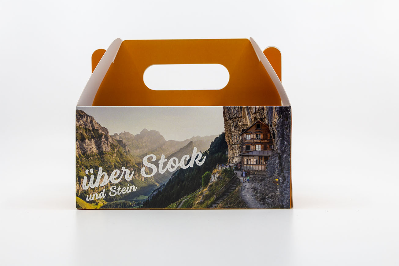 Lunchböxli Wandermotiv